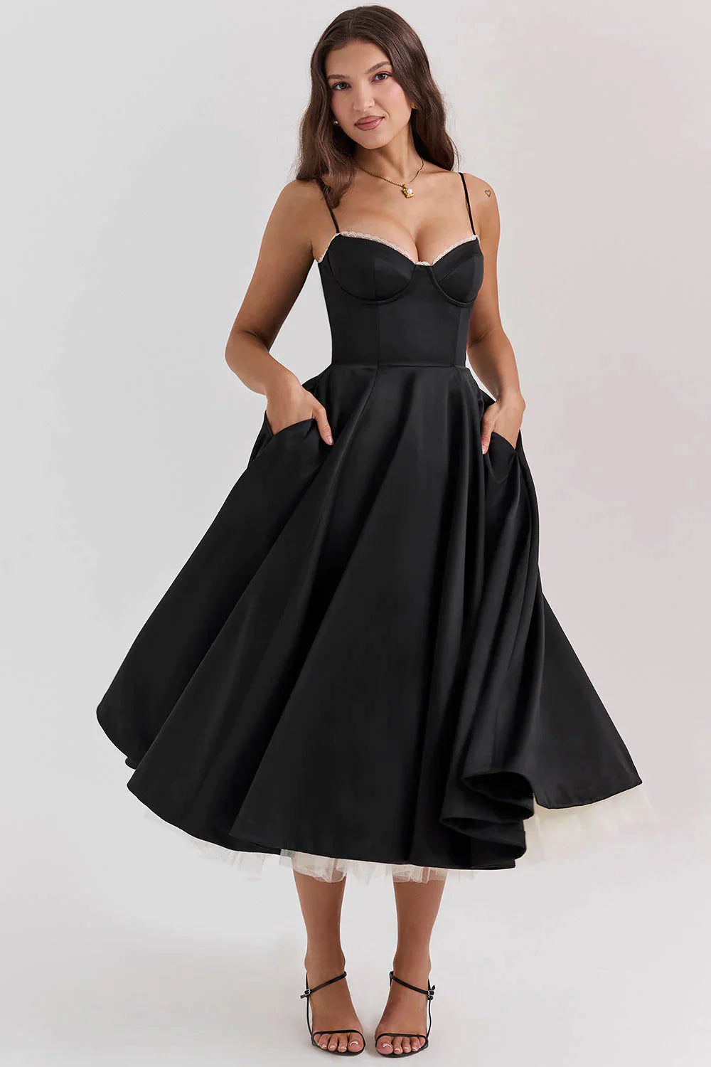 Abito midi in tulle Matilda