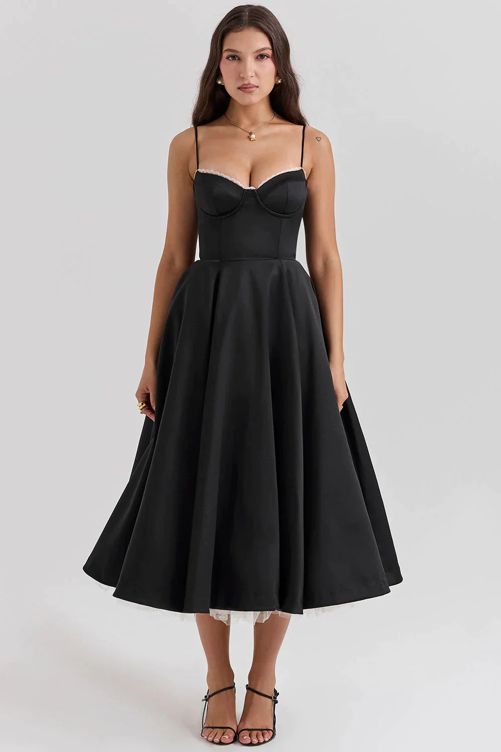 Abito midi in tulle Matilda