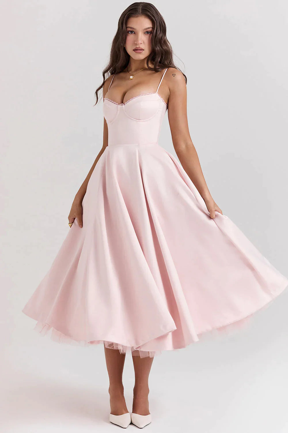 Abito midi in tulle Matilda