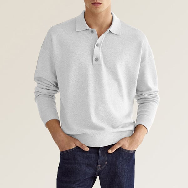 Jacob – Polo da uomo casual a maniche lunghe