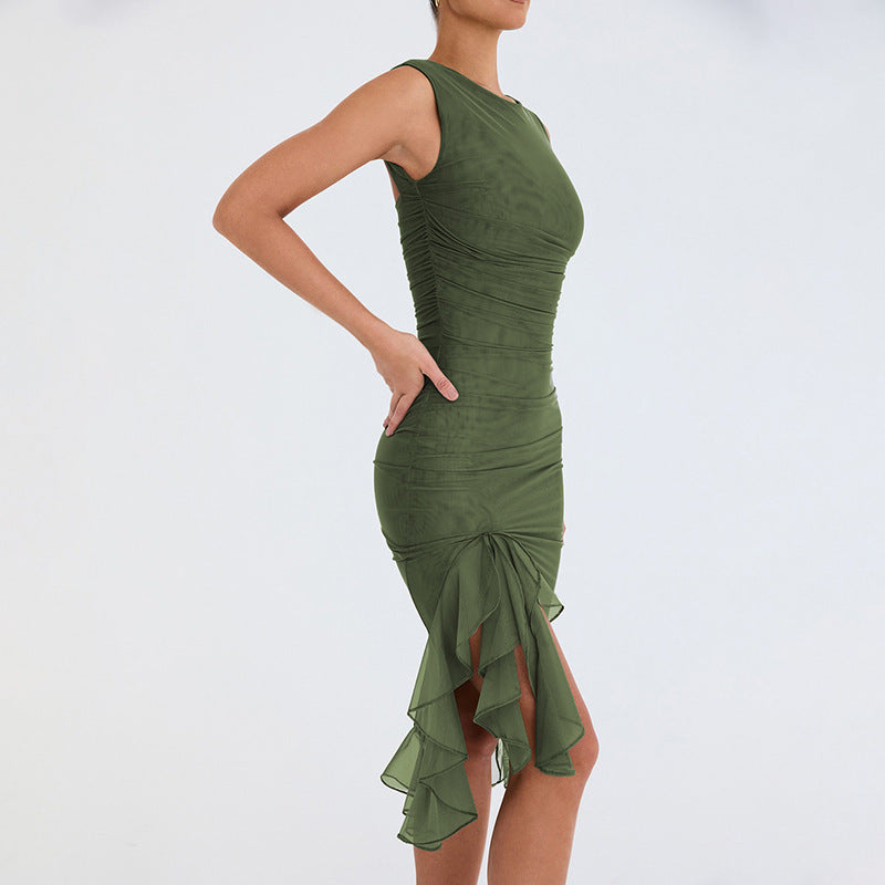 Zensa | Midi Ruffle Dress