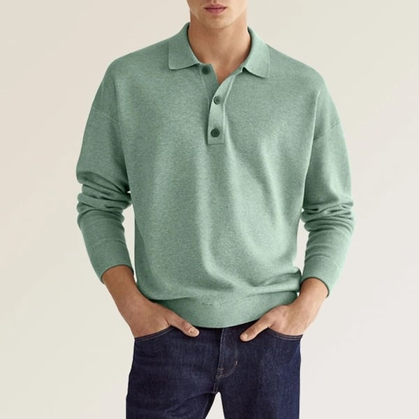 Jacob – Polo da uomo casual a maniche lunghe