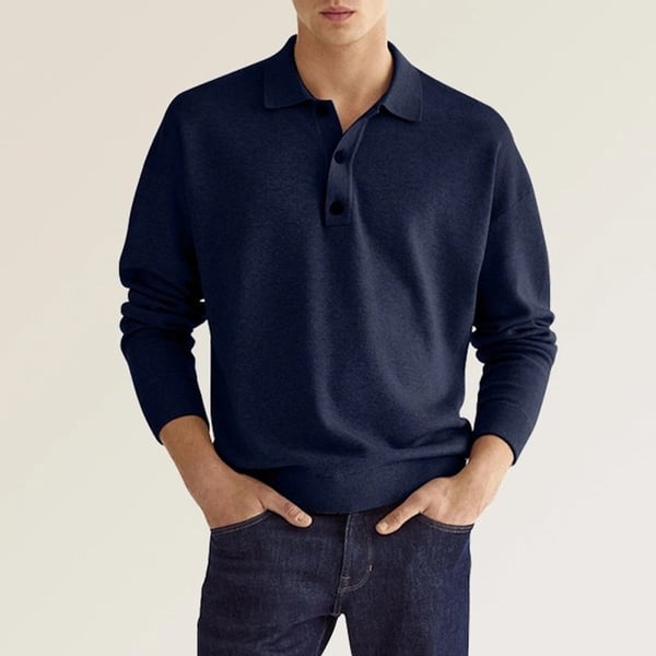 Jacob – Polo da uomo casual a maniche lunghe