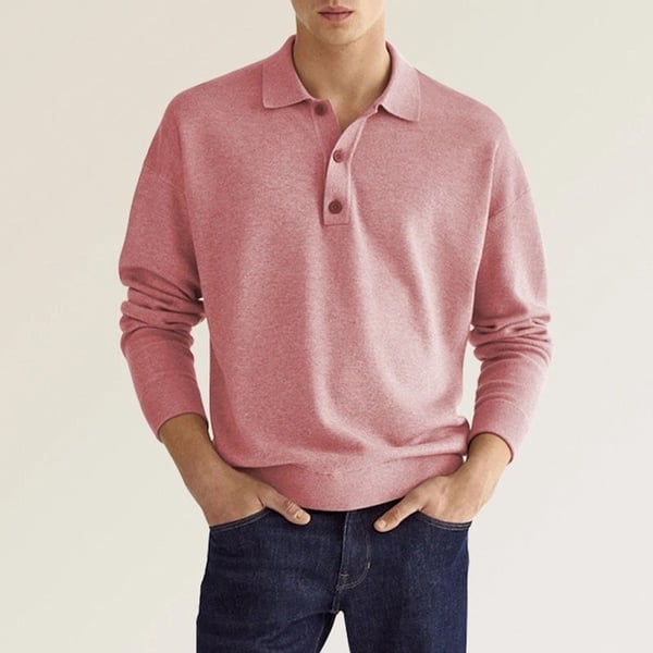 Jacob – Polo da uomo casual a maniche lunghe