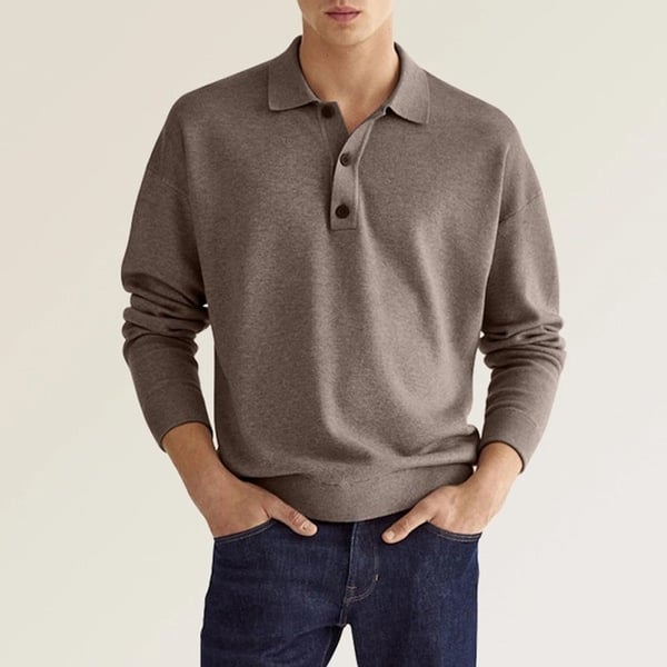 Jacob – Polo da uomo casual a maniche lunghe